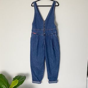 Vintage 90's Denim Overalls | size large